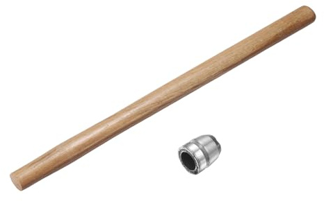 HARFINGTON Wood Sledge Hammer Handle 27.6 Hammer Wooden Replacement Handles with Round Wedges for 6lb Round Octagonal Head Decking Framing Carpentry Construction DIY Sledge Axe Tools