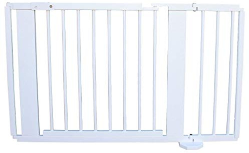Absperrgitter Türschutzgitter Treppenschutzgitter 119 bis 368 cm massiv Weiss (119cm)