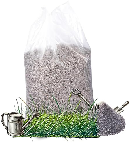 Samore Rasensand 25 kg Spezial Rasensand Rasen 0,1-0,3 mm (H1) Sand Grassand Gras Rasenpflege Spezialsand Quarzsand Düngehilfsstoff zur Bodenverbesserung