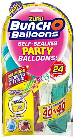 Zuru 51679 - Bunch O Balloons Party, 40 Ballons in 40 Sekunden, Refill Pack mit 24 Ballons und Adapter, 3 fach sortiert, keine Auswahl möglich