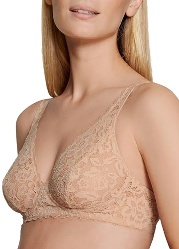 CALIDA Natural Comfort Lace Soutien-Gorge Dentelle sans Armatures Femme, Bretelles réglables, sans Coques, sans Armatures