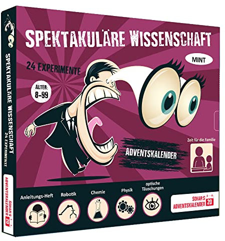 SOHAR'S Adventskalender 2025 Spektakuläre Wissenschaft 24 atemberaubende Tricks für Kinder ab 8 Jahren. Technik, Ingenieurwesen und Mathematik (deutsche Ausgabe)