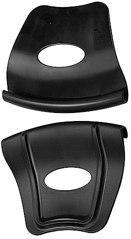 Riloer 2 protectores de llantas de motocicleta para instalación de neumáticos, negro/rojo, 14 x 10,79 cm