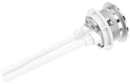 HEMOTON Toiletten Druckknopf 38mm Doppelspülung Galvanisch Beschichtet Runder Kopf Kompatibel Mit Zweimengenspülung Wc Wassertank