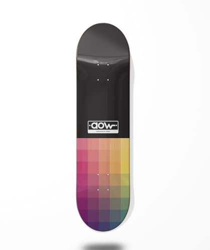 Skateboard Skateboard Deck Board Aow Pixels Black 8.375