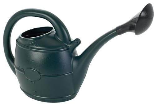 Watering Cans With Sprinkler Heads Lightweight Durable With Handles Indoor & Outdoor Use Watering Outdoor Plants, Tubs, Pots & Hanging Baskets (Green, 10 Litre - With Sprinkler Head)