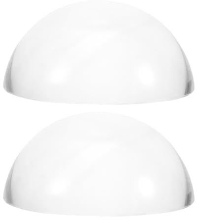 PERSELOSO 2pcs Calligraphy Practice Paperweight Tailor Sewing Paperweight Glass Hemisphere Desk Decor