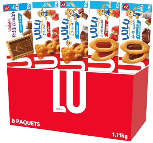 Lu - La Boîte LU Assortiment de Biscuits - 8 paquets - 1x1,11kg