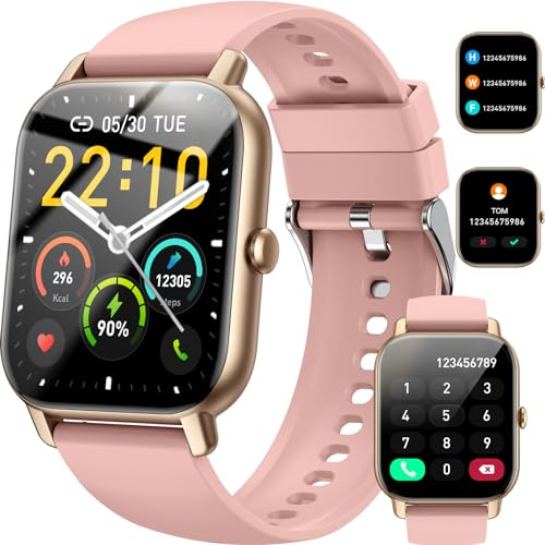 Smart Watch - Orologio digitale da polso con monitoraggio fitness, cardiofrequenzimetro, monitoraggio del sonno, design impermeabile, compatibile con iOS e Android