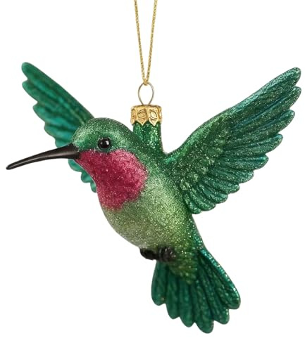 Kolibri Weihnachtsschmuck 3D Handgefertigt – Glänzende Hängedekoration Aus Acryl, Bunte Festliche Weihnachtsanhänger, Exquisite Dekoration Für Zuhause | Weihnachtsschmuck Für Freunde Wohnzimme