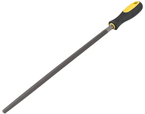 HETHLIF Feilenwerkzeuge für Metall, Feilen und Raspeln, Runde Feile mit Griff, Schärfformwerkzeug, 12-Zoll-Rundfeilenraspel aus Mühlenstahl für Metallprojekte (12-Zoll-Rundfeile mit mittlerer
