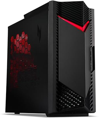 acer, Nitro 50, Gaming Desktop, Intel Core Ultra 7 265F, 32 GB RAM, 2 TB SSD, NVIDIA GeForce RTX 5060, Windows 11 Home, Black, N50-660