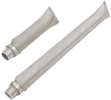 1 st 304SS humlefilter med 1/2 hane NPT-koppling - 16 mesh for hembryggt vattenkokare eller mäsktunna (12 tum)(12 inch)