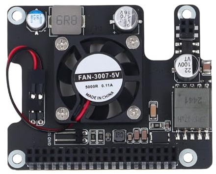 RASTKY Scheda di Espansione PoE Piastra Base Power over Ethernet Efficiente per Scheda Madre RDK X5 con di Raffreddamento Attivo, Interfaccia GPIO a 40 Pin per Varie Applicazioni