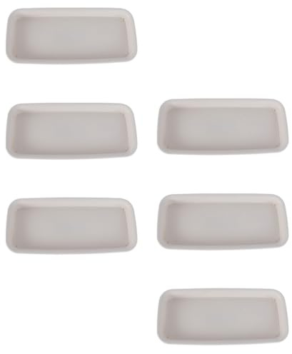 MAGICLULU 6 Bandejas para Maceteros de Plástico Beige, Paletas Base Livianas y Resistentes, Protección para Plantas y Bonsáis en Interiores y Exteriores