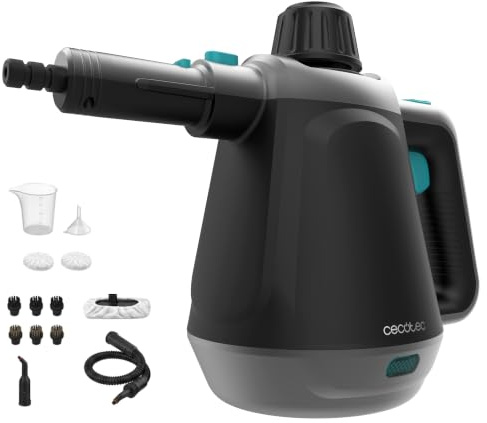 Cecotec Vaporeta de Mano Hydrosteam 1000 Blaze. 1200 W, Alta Presión de 3,5 Bares, Caudal de Vapor de 30 g/min, Depósito de 400 ml, Limpieza y Desinfección Rápida