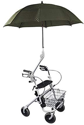 Obbocare - Ombrello per sedia a rotelle e deambulatore