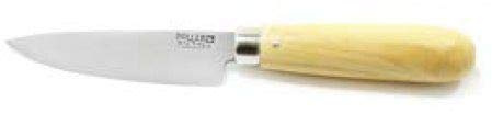 PALLARES SOLSONA - Cuchillo Cocina Acero Carbono 8 cm con mango redondo de madera de Boj