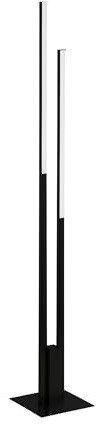 EGLO connect.z Lampadaire LED connecté Fraioli-Z, lampe sur pied ZigBee | contrôlable par appli et commande vocale, blanc chaud – froid, RGB, dimmable, noir