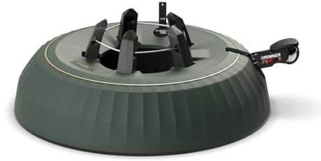 KRINNER® X-Series Deluxe Christbaumständer X-440 Deluxe Weihnachtsbaumständer NEU inkl. Fußpedal mit Sicherungsglocke und 11,0 Liter Wassertank für Baumhöhe bis 4,4m Made IN Germany 94355