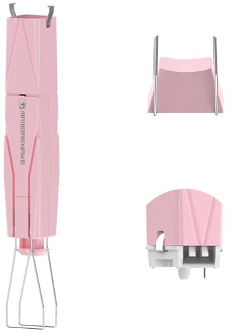 MAMBASNAKE 2-in-1 Keycap Switch Puller Tool for Hot Swappable Mechanical Keyboard, 304 Stainless Steel MX Keys Remover Kit for DIY Custom Gaming Keyboard, Pink