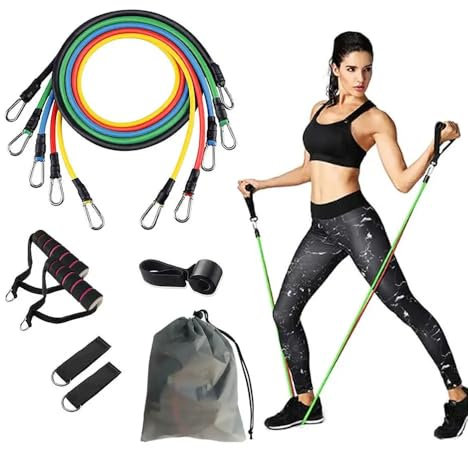 11 Bande Élastique d'exercice de Musculation.Bande Élastique pour Musculation.Élastique Traction.Accessoires pour Musculation.Fitness pour Homme et Femme.Bandes de Remise en Forme.Livraison 6 Jours
