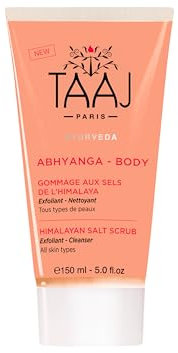 TAAJ | Gommage aux Sels de l'Himalaya | Détoxifiant et Purifiant | Peau Douce et Protégée | Exfolie en Douceur | Élimine les Cellules Mortes | Fabriqué en France | Vegan | CrueltyFree | 150ml