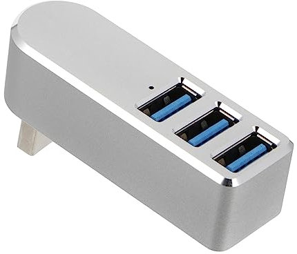 Housoutil 3pcs Usb Hub for Laptop Port Hub Adapter Compact No Driver Needed Heat Dissipation Transfer Supported