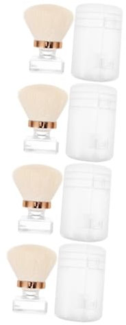 FRCOLOR 4stücke Nail Cleaning Brush Tragbare Puderbürste Für Maniküre Pediküre Und Makeup Sanfte Borsten Für Effektive Nagelreinigung Ergonomisches Design Für Einfachen Gebrauch