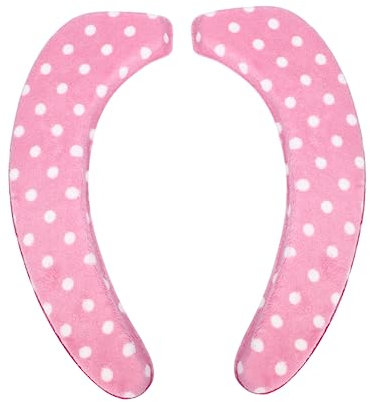 Angoily 2pcs Self-Adhesive Coral Fleece Toilet Seat Cushion Mat for Comfort and Cleanliness Easy to Stick Remove for Home Bathroom Use