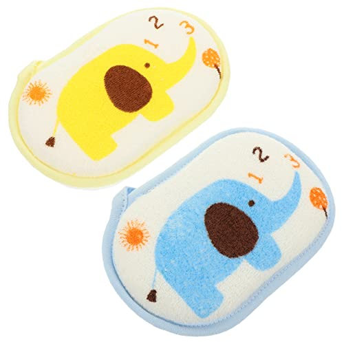 Gogogmee 2stücke Badeschwamm Für Kleinkinder Körperschwamm Duschpeelingtücher Bequeme Badetücher Badezubehör Wiederverwendbar Leicht Und Kompakt