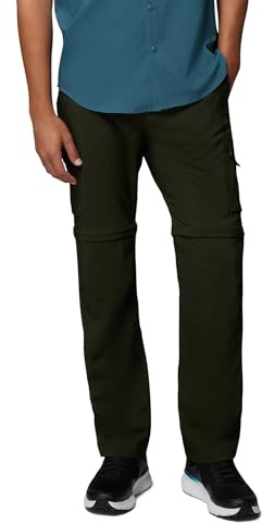 Columbia Silver Ridge Utility Convertible Pant, Fondo in tessuto, Design convertibile, Protezione UV, Traspiranti, Materiali ecocompatibili, Vestibilità aderente, Cintura staccabile - da uomo