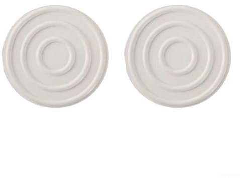 Lot de 2 butées d'échelle de piscine en caoutchouc blanc de 2,8 cm pour une protection sécurisée pour piscines creusées