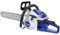 funrautz 58cc 2-Stroke Petrol Chainsaw with 20-Inch Low-Kickback Chain, Ergonomic Anti-Vibration Handle, High-Temperature Quenching Chain, Ideal for Tree Felling, Wood Cutting & Outdoor Use Blue