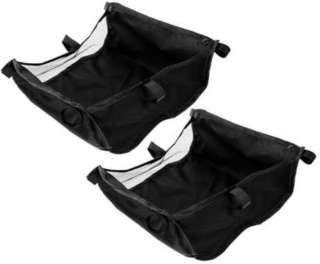 Garneck Kinderwagen Organizerkorb Leicht und Robust aus Oxford Stoff 2 Stück Großer Fassungsvermögen als Einkaufskorb oder Handkorb für Babyartikel