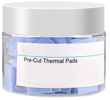 Paquete de 100 unidades/50 almohadillas de silicona de alta conductividad térmica para CPU y GPU, hojas de disipación de calor de 12 x 12 mm