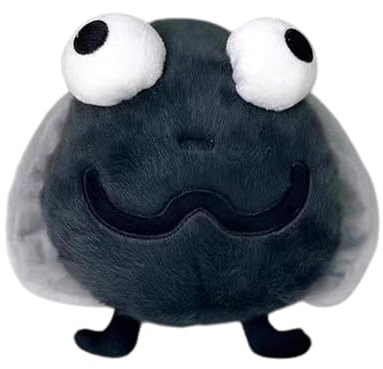 Générique Animal Mouche en Peluche Doux,18x19,5cm Vole en Peluche De Grands Yeux,Cartoon Desktop Decorations Farmy,Cadeau Entomologie Éducative,pour Les Cadeaux, décor de canapé
