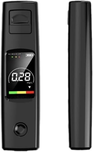 Azarton tinuvo Airlow 2.0 - Präziser Alkoholtester für deinen Alltag Hochpräziser Alkoholtester mit LCD-Anzeige– Tragbarer Promilletester für Zuhause & unterwegs (Schwarz)