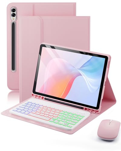 Tastiera Mouse Cover Per Samsung Galaxy Tab S10 Ultra/S9 Ultra/S8 Ultra 14.6 Pollici Custodia Protettivar Con Wireless Bluetooth Retroilluminati Italiano Tastiera (QWERTY) Backlit Keyboard Case