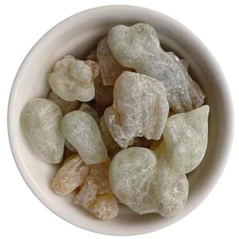 100g ROYAL Hojari Weihrauch Oman 1. Grad - Boswellia Sacra 1. Wahl - Große Naturbelassene Stücke Grünlich zum Räuchern - Premium Räucherwerk