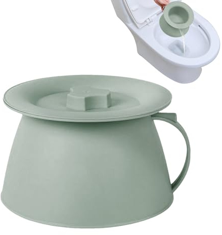 HunicandIU Orinal Exterior - Bacinilla De Cabecera 1.5L Con Asa Para Exteriores - Cuña Para Hombre Mujer Niño Niña Adolescente Y Adulto Mayor