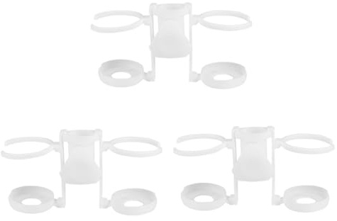 Parliky 3 Pezzi Porta Bicchieri in Plastica ABS per Ombrellone da Spiaggia da Porta Tazza Portatile Leggero e Resistente per Esterni Piscina Giardino e Patio Riutilizzabile