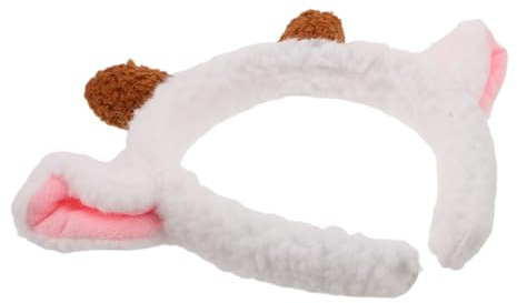 STAHAD Plush Lamb Headband Ears for Cosplay Christmas for Women Cute Faux Animal Hairband for Festive Parties and Costume Events