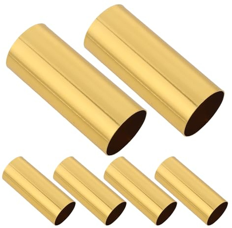 UKCOCO 6 Stück E14 Kerzenfassungshülse, aus Metall für Kronleuchter | Goldfarben, Passend für Candelabra Base Sockets und Lamp Holders, für Wandapplikationen