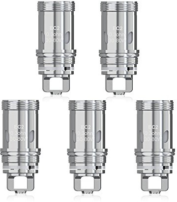 Cabeza de Eleaf EC2 0.3ohm adecuado para MELO/iJust Atomizers/Tanks-5pcs (sin nicotina)