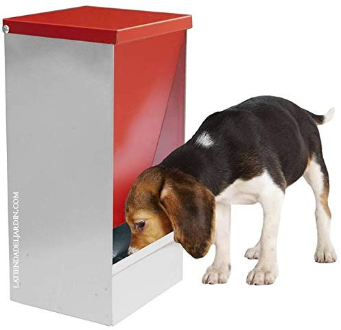 Suinga. FUTTERSPENDER für Hunde, Katzen und andere Haustiere. Fassungsvermögen von 27 Litern. 31x26x61 cm