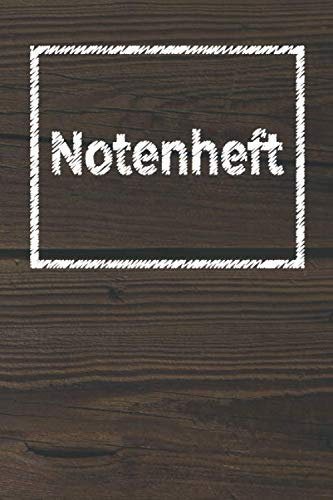 NOTENHEFT: Din A5 für Anfänger und Fortgeschrittene / Blanko NotenBlock / Leere Notenzeilen / Notensystem / für die Schule / Komponist