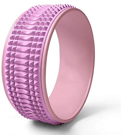 MIED Yoga Wheel 3D-Floating-Massage Yoga Kreis Roller Für Die Back Stretch Fitness Muskeltraining Flexibilität Pilates Workout-Ausbildungshilfe,Lila