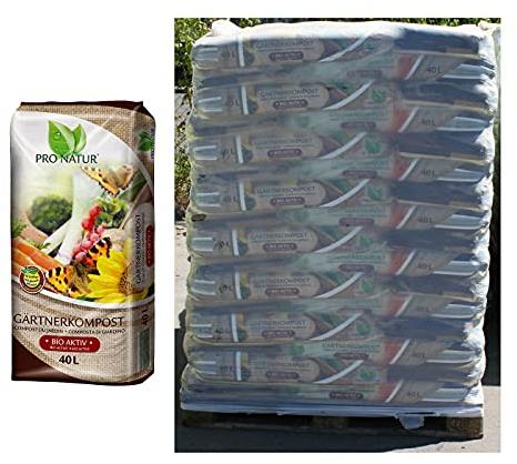 1 Palette Gärtnerfaser mit 25 Säcke je 40 Liter = 1000 Liter Gärtnerkompost