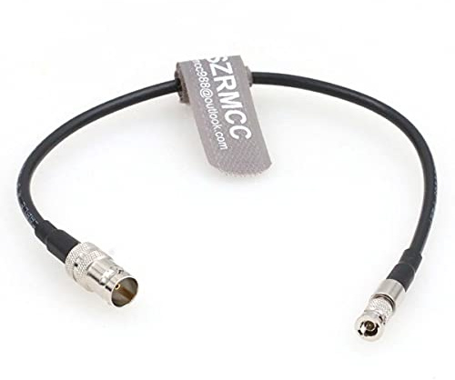 SZRMCC High Density HD Micro BNC auf Standard BNC Buchse 12G-SDI Koaxialkabel für Blackmagic HyperDeck Shuttle Video Assist (45 cm)